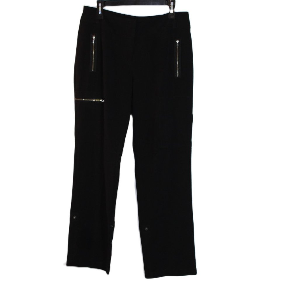 Chico's Black Cargo Pants Chico's Size 1